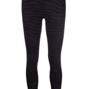 Adidas by Stella McCartney Black Zebra Print Leggings